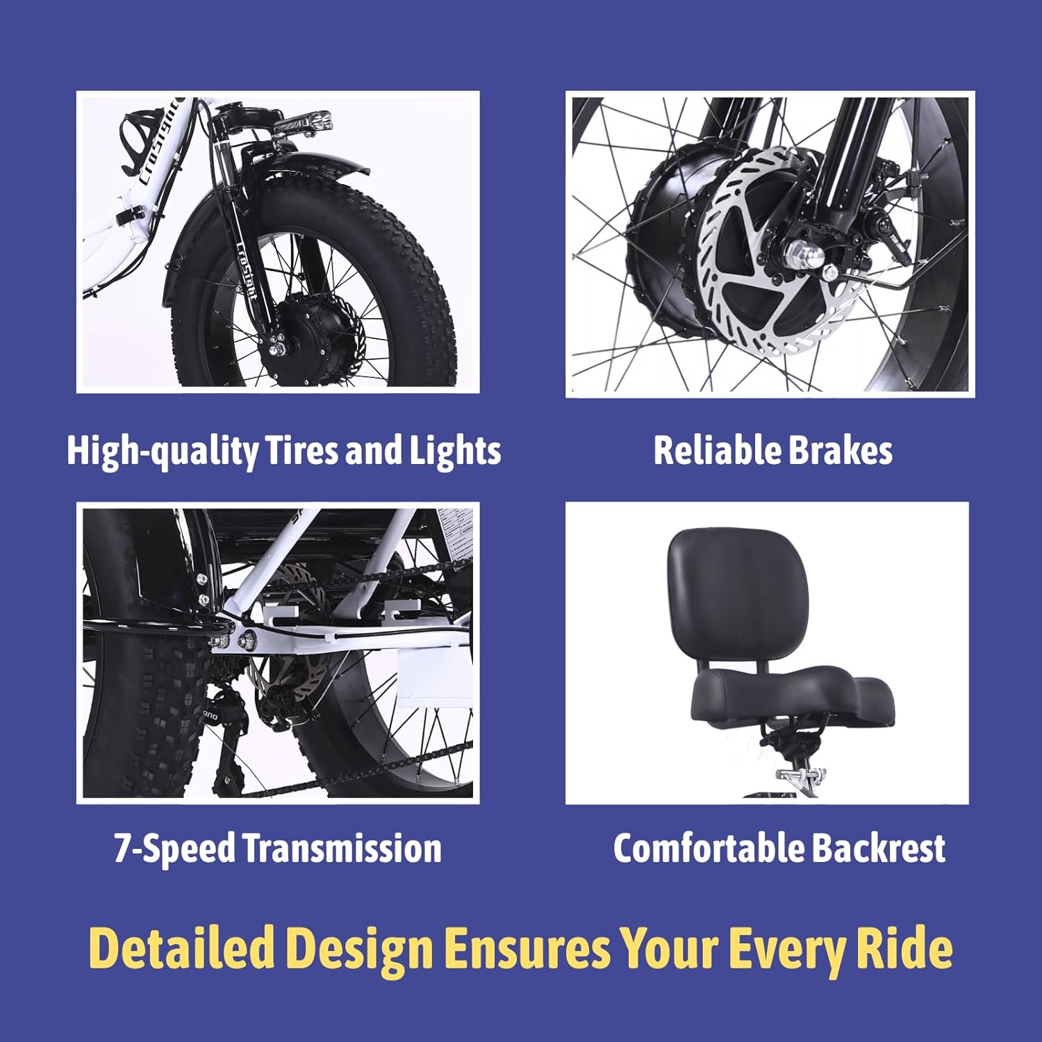 CroSight 2.0 Pro Smart Bluetooth Rear-Drive Electric Trike