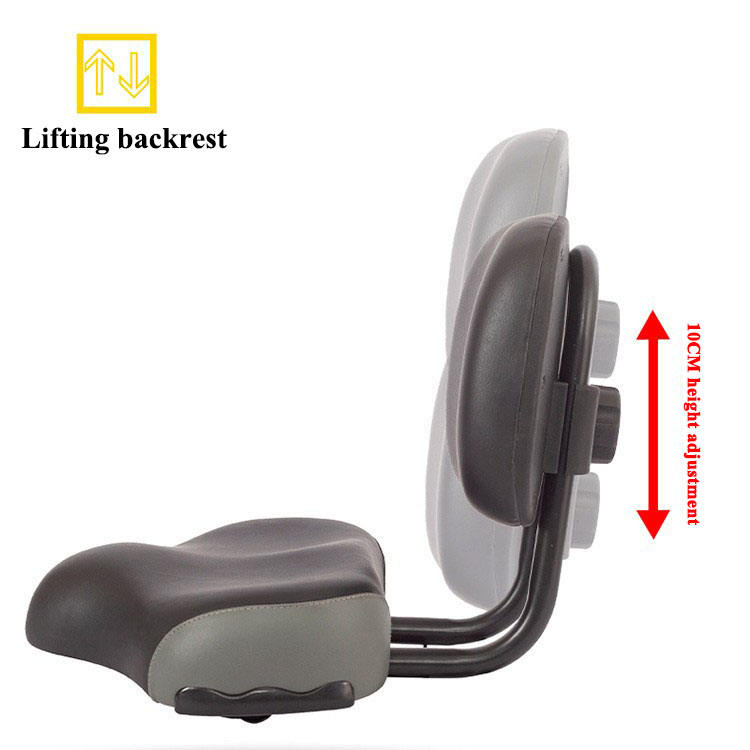 Electric Tricycle Saddle for Bike Simple Style, Comfortable Wide Tricycle Seat with Backrest