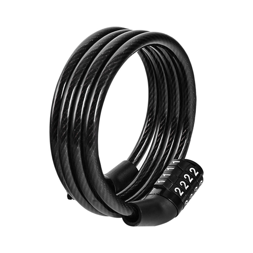 4-Digit Combination Cable Lock, Waterproof Anti-Theft Wheel Lock for Bike, Bicycle & Tricycle