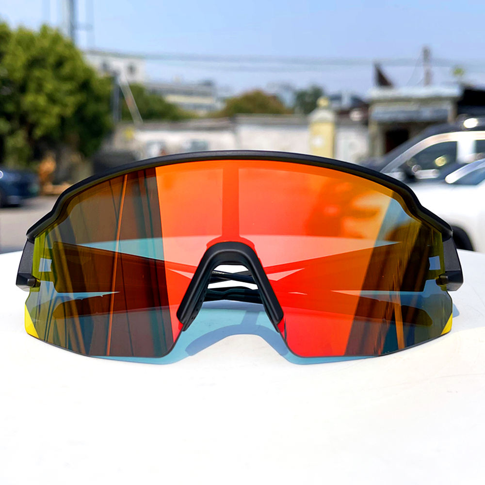 UV Protection Cycling Sunglasses with Interchangeable Lenses, Sport Bike Eyewear for Road & Mountain Cycling