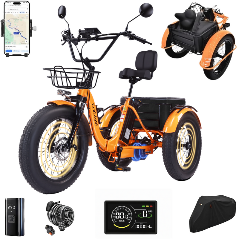CroSight T3 Pro Electric Trike for Adults & Seniors Enhanced Control
