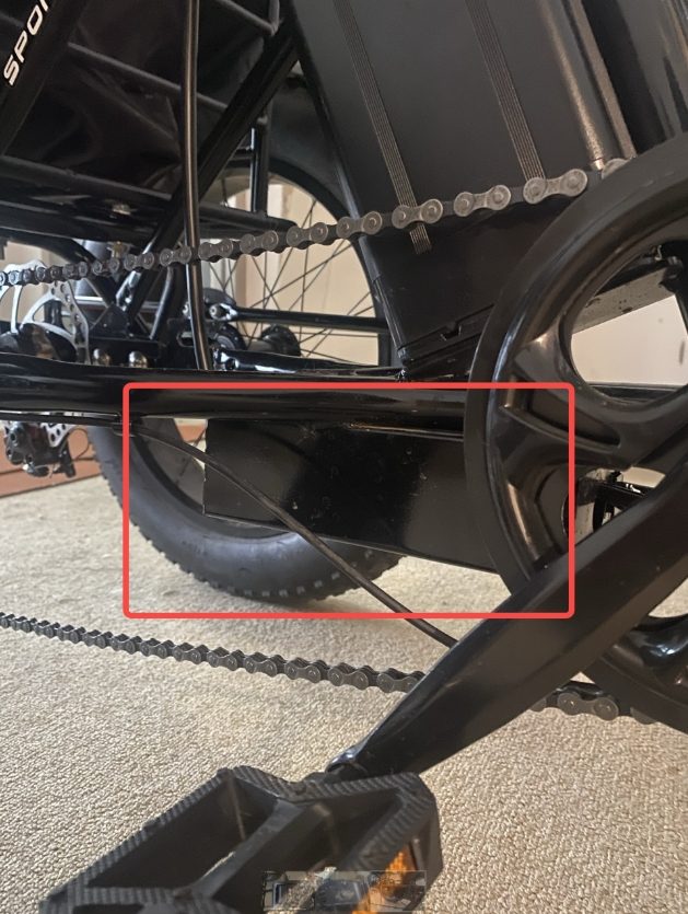 Photo showing the controller wire area to inspect for loose connections.