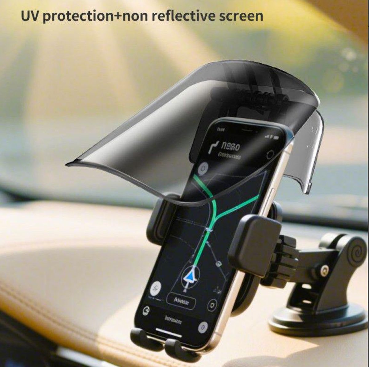 Photo showing an anti-glare display accessory example.