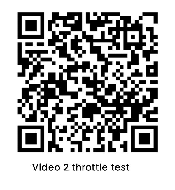 QR code for the Video 2 throttle test guide.