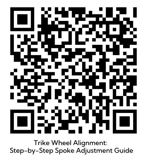 QR code for the trike wheel spoke adjustment guide.