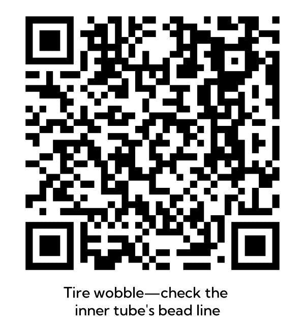 QR code for the tire bead line inspection guide.