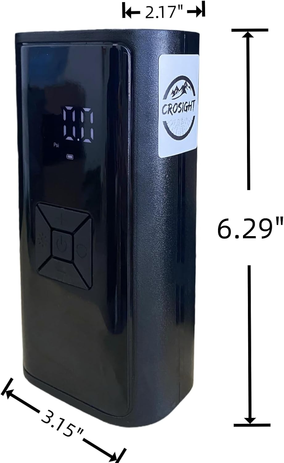 Portable Tire Inflator Air Compressor, DC Digital Car Tire Pump with LED Light, Auto Shut-Off, Fast Inflation for Car, Bike, Motorcycle, Ball & Other Inflatables