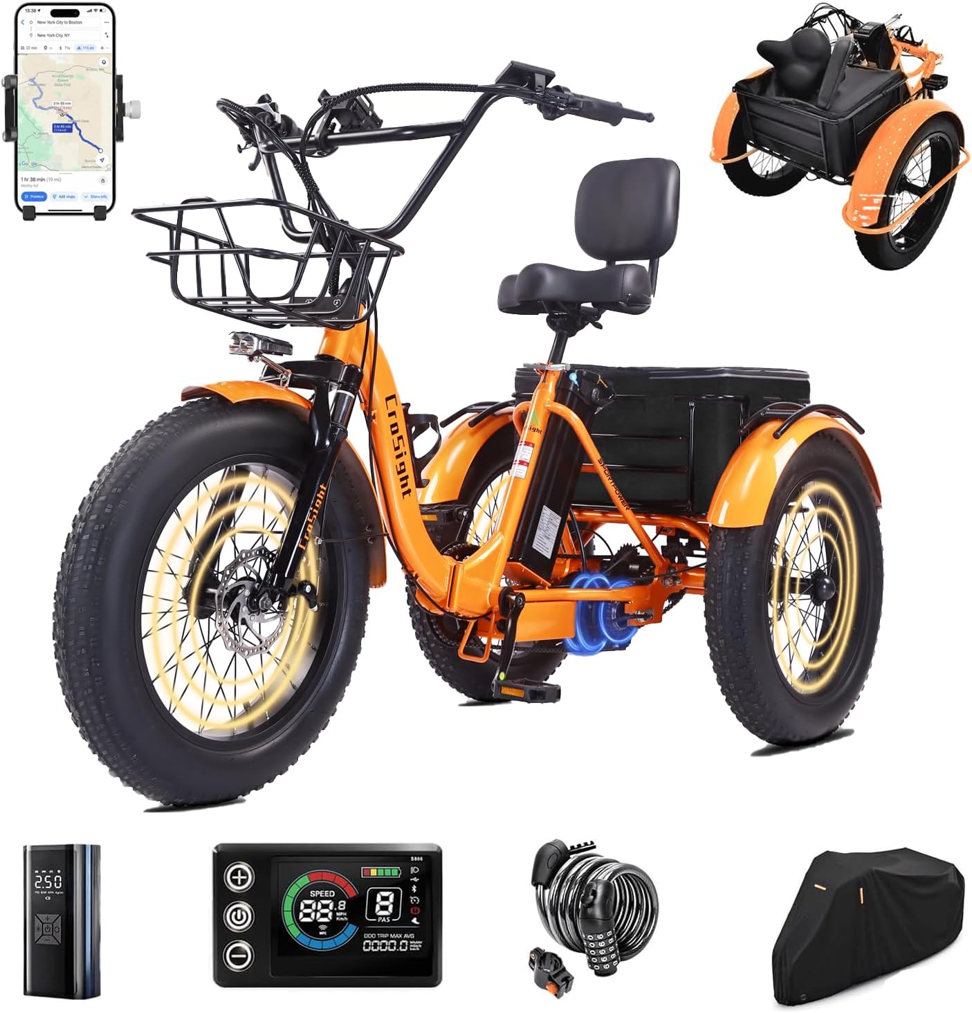 CroSight 2.0 Pro Electric Tricycle