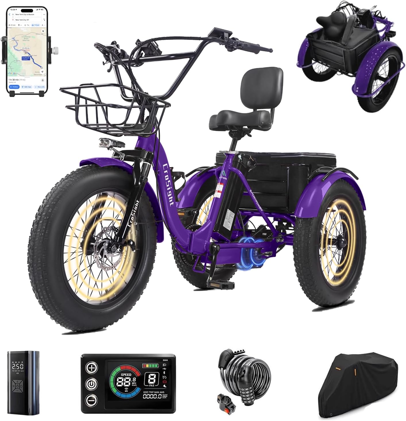 CroSight 2.0 Pro Electric Tricycle