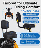 CroSight TX Pro Electric Tricycle for Adults, 20"x4" Fat Tire Folding Electric Trike, 48V 20Ah Long-Range Battery, 1700W Peak Motor, Bluetooth Speaker, USB Port, 22MPH 75KM 7 Speed, 3 Wheel E-Trike