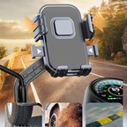 Universal Motorcycle And Bike Phone Mount Holder with Handlebar Lock – Fits Most Models