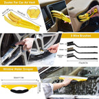 20PCS Auto Detailing Brush Drill Cleaning Set, Car Cleaning Tools Kit for Interior & Wheels