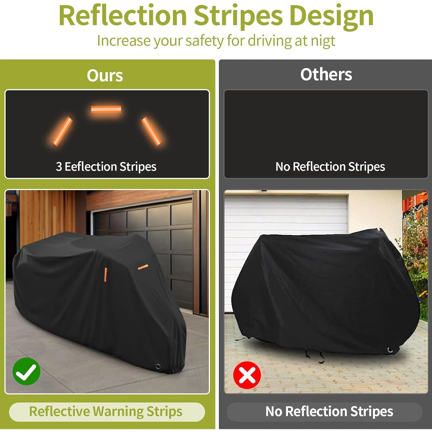 Electric Tricycle Cover for Adults, 420D Heavy Duty Electric Trike Covers, Waterproof Outdoor with 3 Wheel Lock Holes