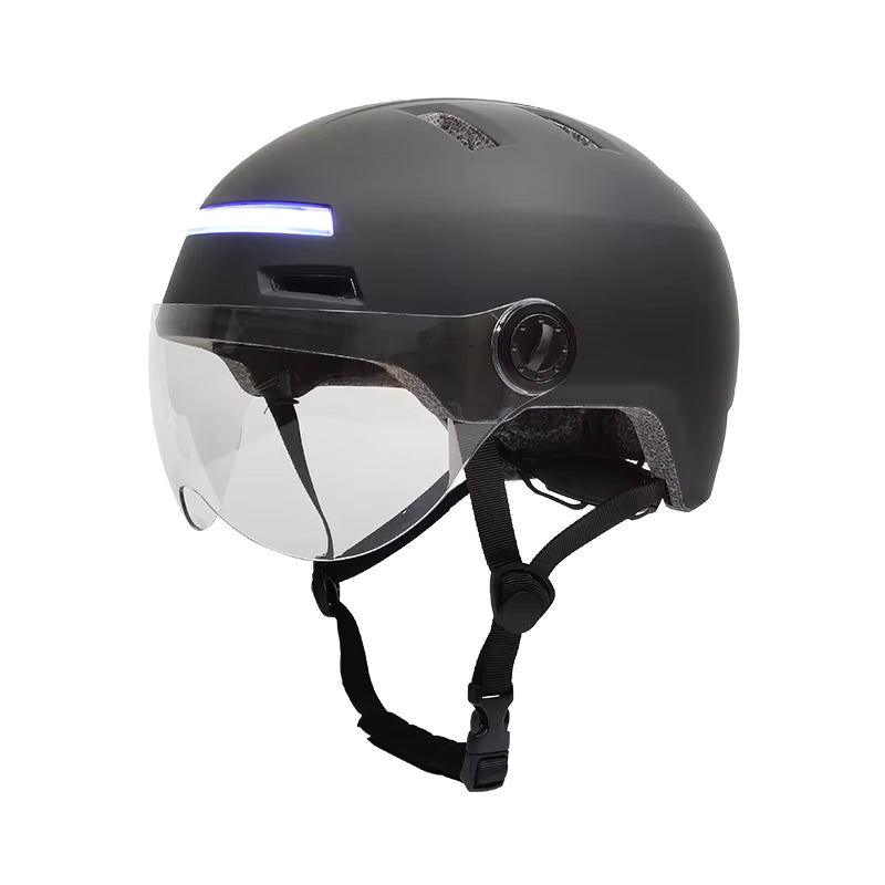 Durable Adult Ebike Helmet with LED Rear Light and Reflective Strips, High-Quality Urban Cycling And Scooter Helmet