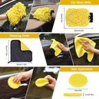 20PCS Auto Detailing Brush Drill Cleaning Set, Car Cleaning Tools Kit for Interior & Wheels