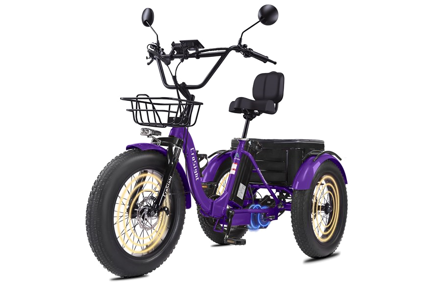 CroSight T3 Pro purple electric tricycle menu image